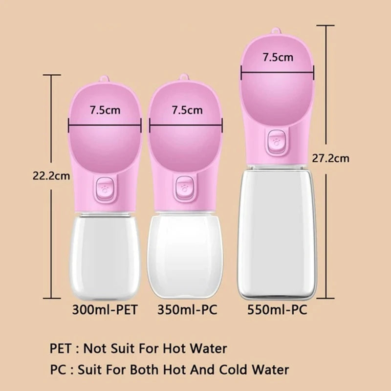Spry Portable Water Bottle — On-the-Go Hydration for Dogs & Cats