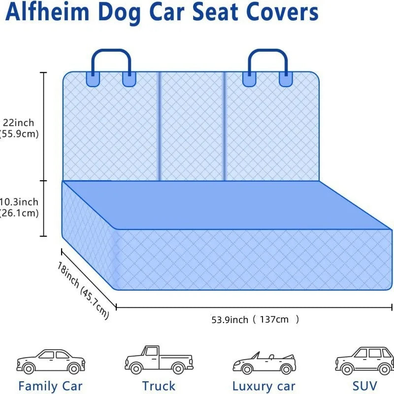 Spry Waterproof Car Back Seat Cover for Dogs