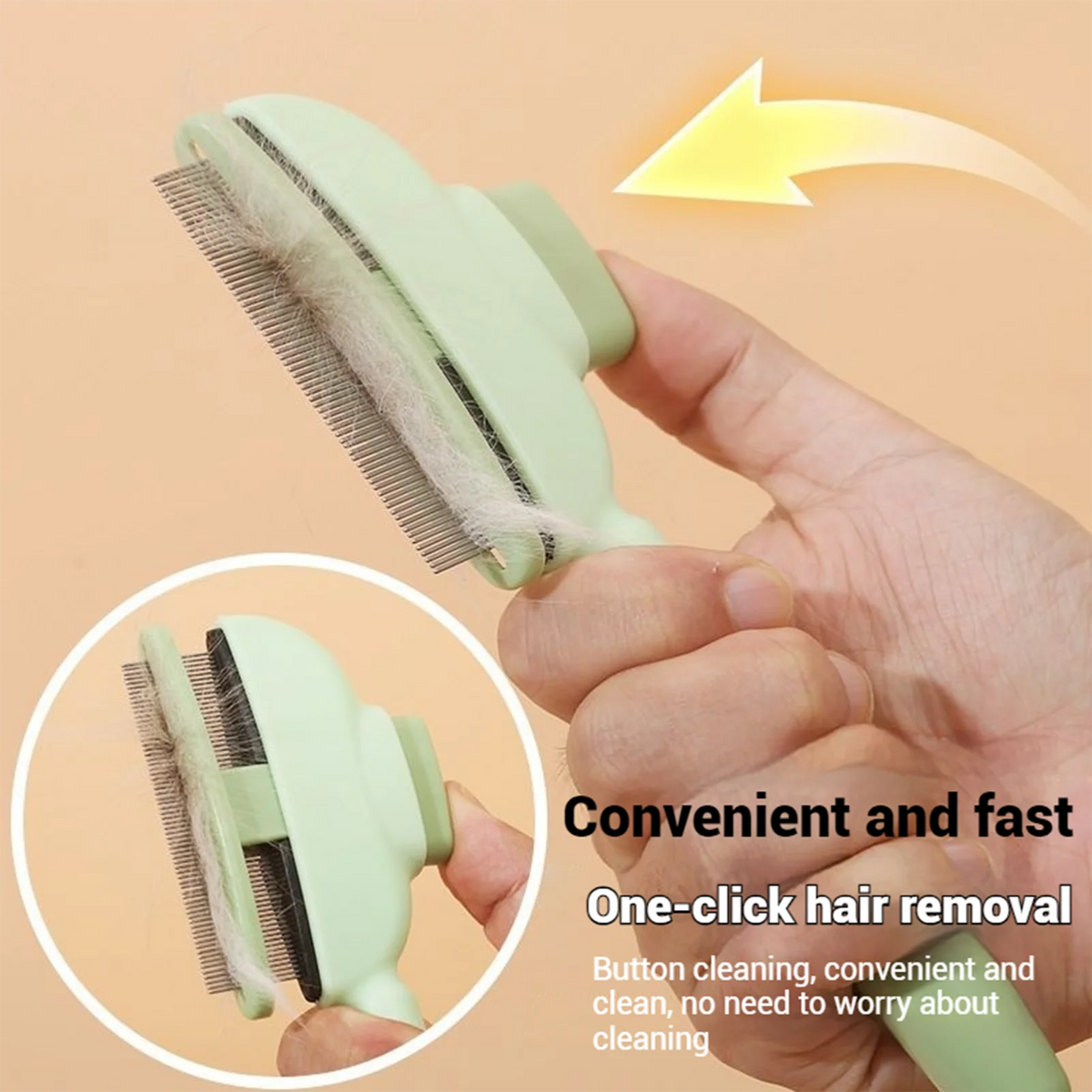 Spry Self-Cleaning Pet Hair Remover Comb