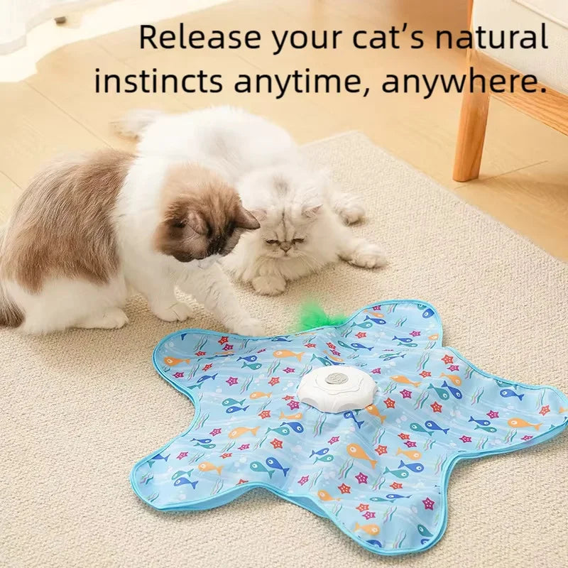 Spry Interactive Cat Hunting Toy with Teasing Stick