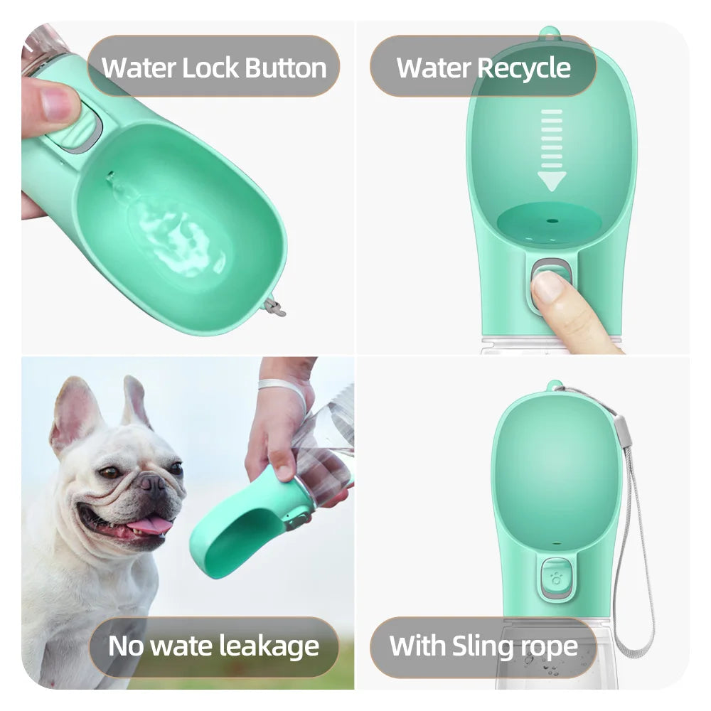 Spry Portable Water Bottle — On-the-Go Hydration for Dogs & Cats