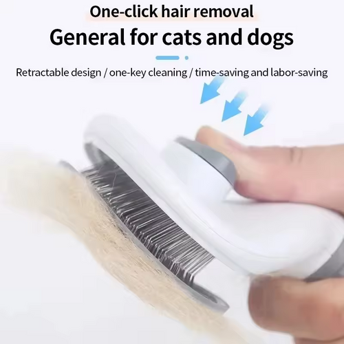 Spry Deshed Brush — One-Click Self-Cleaning Grooming Brush